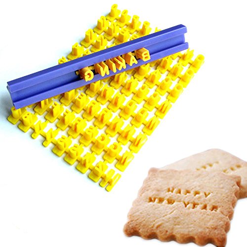 Tool Gadget Cookie Stamps, Numbers Alphabet Stamps for Cookie Chocolate, 72pcs, 100% BPA free