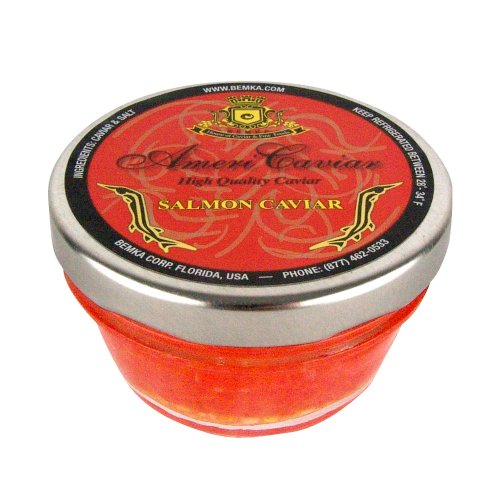 Bemka.com American Salmon Wild Caviar, 2008, 4 ounces Jars