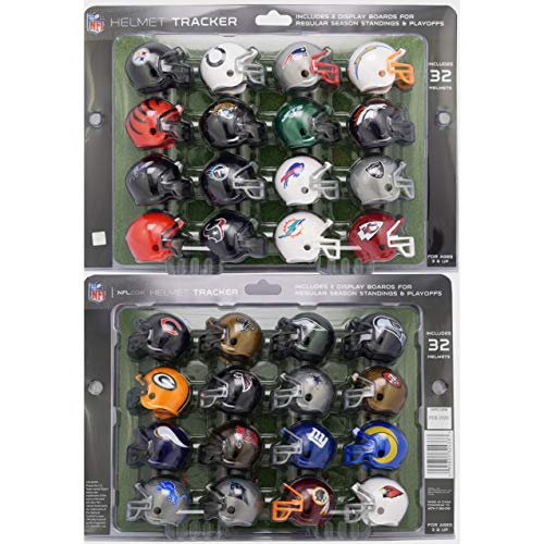 New Riddell 32 Piece NFL Helmet Tracker Set - gumball size helmets - All NFL current Logo's - New 2020 Version
