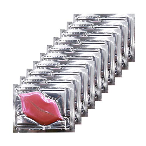 Adofect 30 Pieces Collagen Crystal Lip Masks, Collagen Lip Pads Great for Moisturizing Lip, Remove Dead Skin, Anti Chapped & Anti-Aging and Plump Your Lips, Pink