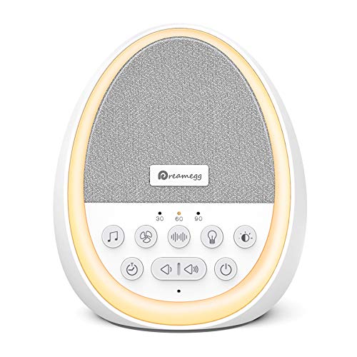 Baby Sleep Soother - Dreamegg Baby Sound Machine for Sleeping, 14 Non-Looping HiFi Sounds, Soothing Night Light,3 Auto-Off Timer, Noise Machine for Baby/Kid/Travel/Nursery