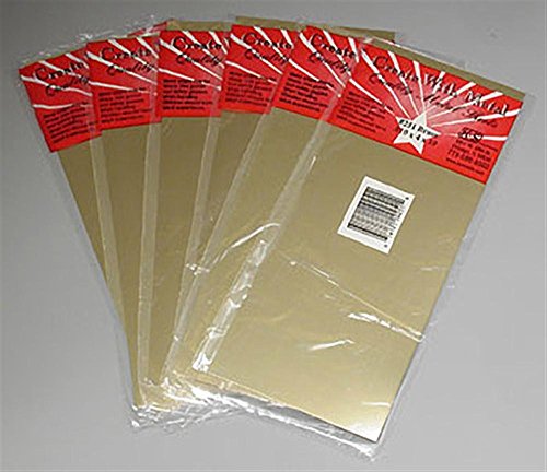 K&S Precision Metals 251 Brass Sheet, 0.010' Thickness x 4' Width x 10' Length, 6 pc, Made in USA