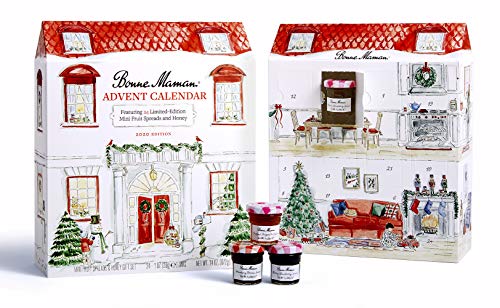 Bonne Maman 2020 LIMITED EDITION Advent Calendar, with 24 mini fruit spreads and honey