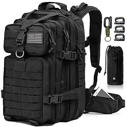 EMDMAK Military Tactical Backpack, 42L Large Military Pack Army 3 Day Assault Pack Molle Bag Rucksack for Outdoor Hiking Camping Hunting