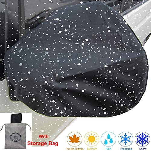 2Pack Huge Auto Side 16x15 inch Mirror Protect Cover Snow and Ice Mirror Covers Universal Size Fits Cars SUV Truck Van with Advanced Anti Bird Poop Technology Frost Guard