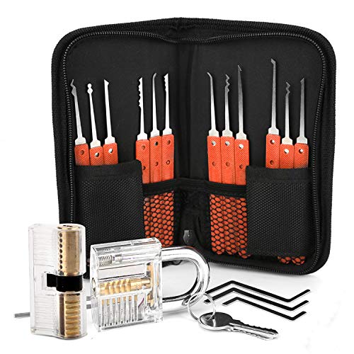 2 Locks Professional Set Training Kit 17 PCS (Orange）