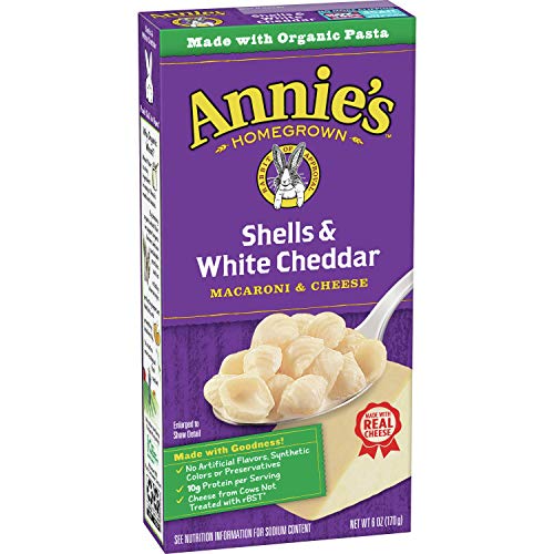Annie's Shells & White Cheddar Macaroni and Cheese 6 oz (Pack of 12)