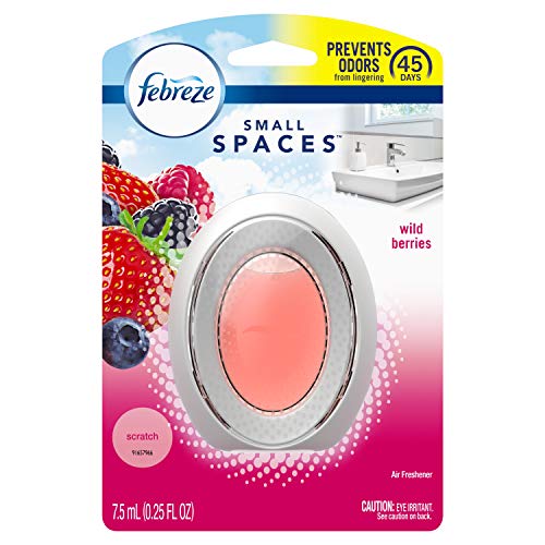 Febreze Small Spaces Air Freshener, Odor Eliminating, Wild Berries, 1 Count