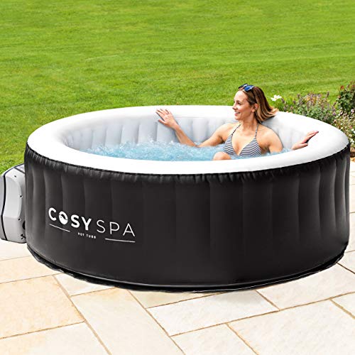 COSYSPA Inflatable Hot Tub – Luxury Outdoor Bubble Spa | 2-6 Person Capacity – Quick Heating (Hot Tub Only - 4 Person)