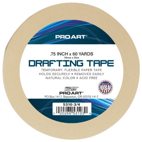 PRO ART 3/4-Inch by 60-Yards Drafting Tape