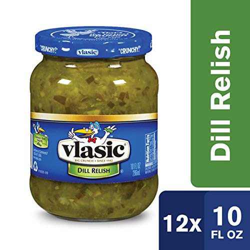 Vlasic Dill Relish, Keto Friendly, 12 - 10 FL OZ Jars