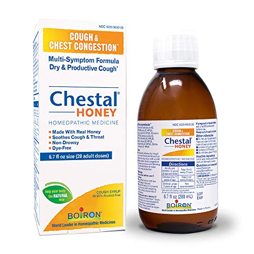 Boiron Chestal Honey Adult Cough Syrup, 6.7 Fl Oz (Pack of 1), Homeopathic Medicine for Cough and Chest Congestion