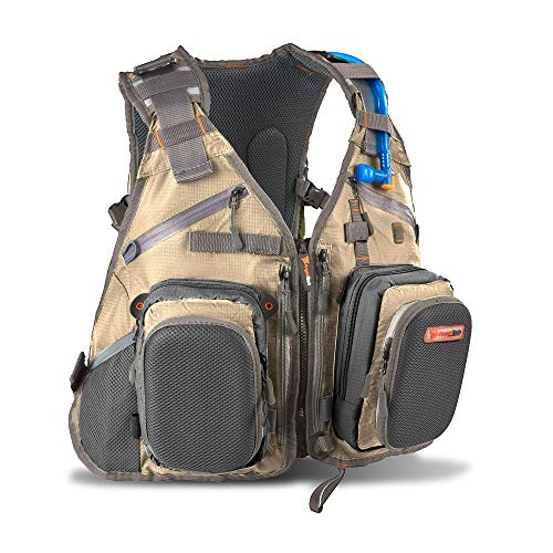 Anglatech Fly Fishing Backpack with Water Bladder Adjustable for Men and Women