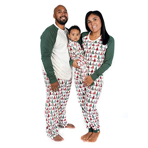 Burt's Bees Baby Unisex Baby Family Jammies, Matching Holiday Pajamas, Organic Cotton PJs, O Christmas Tree, Mens X Large