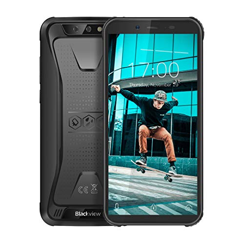 Blackview BV5500 pro- Rugged Cell Phone Unlocked 4G LTE (AT&T/T-Mobile), 5.5 inch FHD+, 4400mAh Battery, 3GB RAM+16GB Memory, Android 9 Rugged Phone, IP68 Waterproof Outdoor Smartphone, Dual SIM/NFC