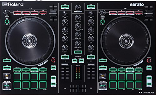Roland, Black, Two-Channel, Four-Deck with Serato DJ Pro (DJ-202)