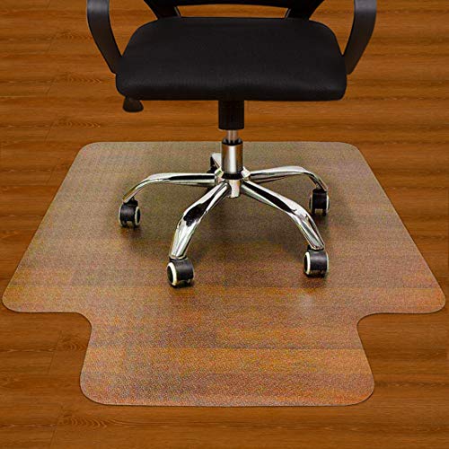Office Chair Mat for Hardwood Floor - 36'x48' Clear PVC Desk Chair Mat - Heavy Duty Floor Protector for Home or Office - Easy Clean and Flat Without Curling