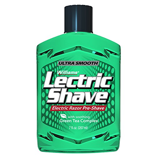 Williams Lectric Shave, Electric Razor Pre-Shave for Men, Green Tea Complex, Reduces Shaving Irritation for a Smoother Shave, 7 Ounce