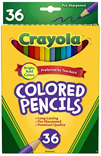 Crayola Colored Pencils, Long, 36-Pack, Multicolor