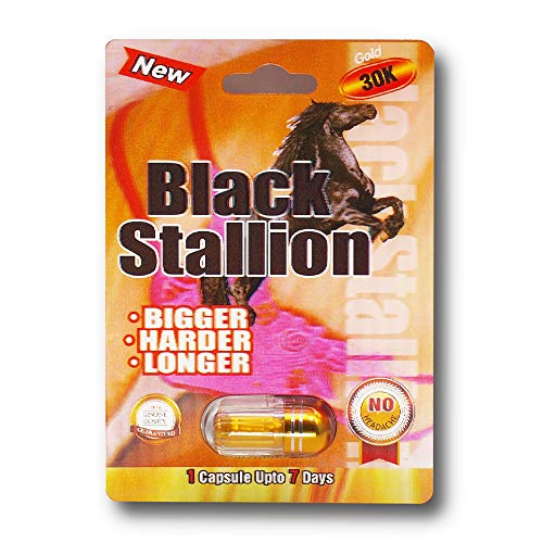 Black Stallion 30k SOLID GOLD  3D - 10 Pills Platinum Male Enhancement Pill - US Shipping