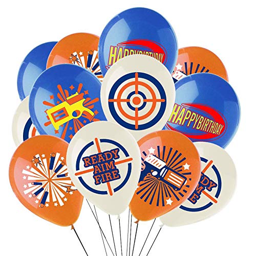 Cracoo Dart War Party Supplies Balloons,Gun Picks Target Birthday Bullet War Party Decoration - 30 Pack