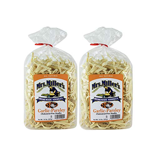 Mrs. Millers Homemade Garlic Parsley Noodles 14 oz. Bag (2 Bags)