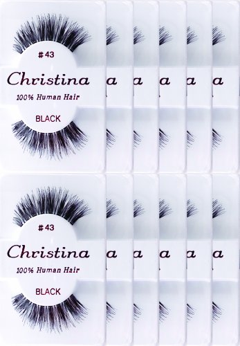 12packs Eyelashes - #43 by Christina