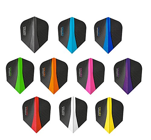 PerfectDarts 5 x Sets Harrows Retina Mixed Colour Dart Flights Standard