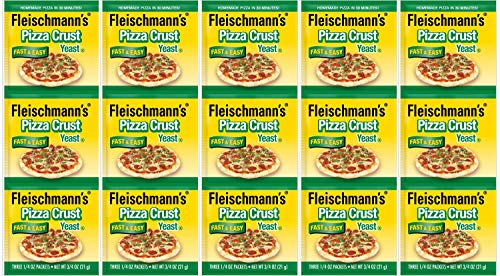 Fleischmann's Yeast Pizza, 0.25-Ounce Pouches 3 Count (Pack of 5)