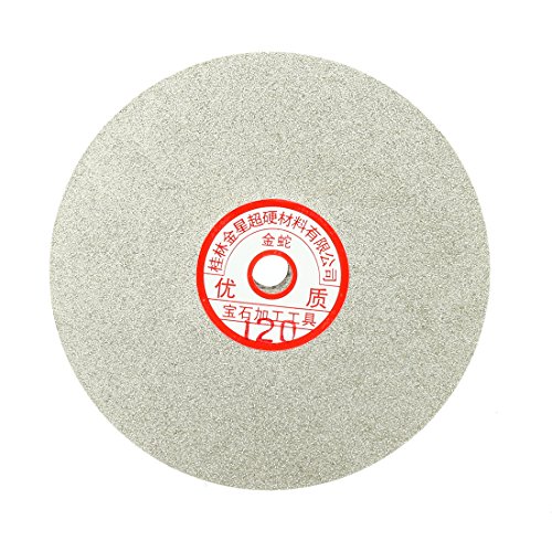 uxcell 6-inch Grit 120 Diamond Coated Flat Lap Wheel Grinding Sanding Polishing Disc