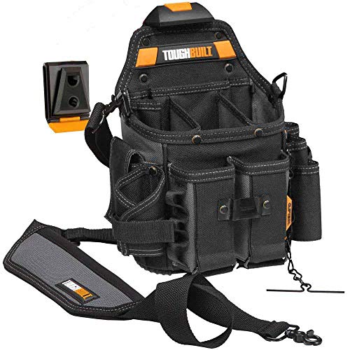 ToughBuilt - Journeyman Electrician ClipTechPouch + Hub with Shoulder Strap (21 Pockets/Loops) - (TB-CT-114)