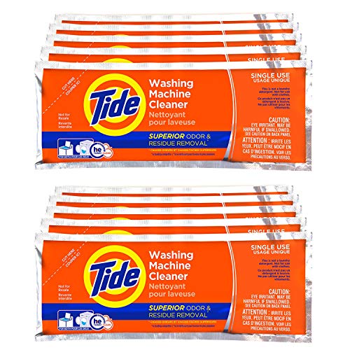 Tide Washing Machine Cleaner, Washer Machine Cleaner Tablets for Front and Top Loader Machines, 10 Count - Packaging May Vary