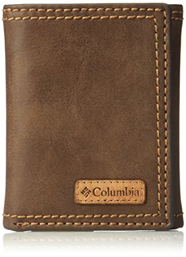 Columbia Men's RFID Trifold Wallet, Brown Casual, One Size