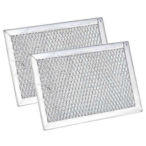WB06X10309 Filter Microwave oven Grease Filter [ Packed In Box] Compatible with GE Stove Replacement Parts by AMI - 7-5/8 x 5 x 3/32 Inch 2 Packs