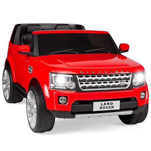 Best Choice Products Kids 12V 2-Seater Licensed Land Rover Ride On w/ RC, Lights/Sounds, MP3, Red
