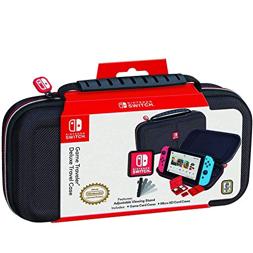 Officially Licensed Nintendo Switch Carrying Case – Protective Deluxe Travel Case – Black Ballistic Nylon Exterior