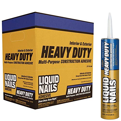 Liquid Nails LN-903 12 Pack Heavy Duty Construction Adhesive, Tan