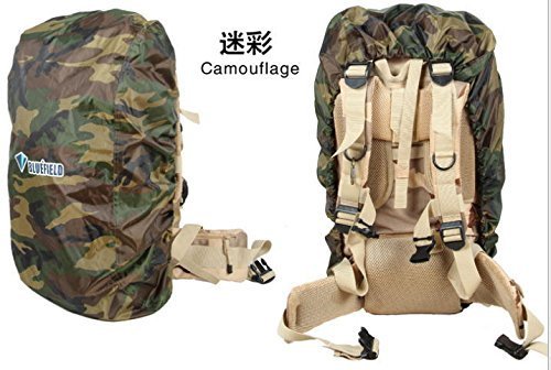 Backpack Rain Cover,FOME Nylon Backpack Rain Cover for Hiking / Camping / Traveling Camouflage(Size: L) + A FOME Gift