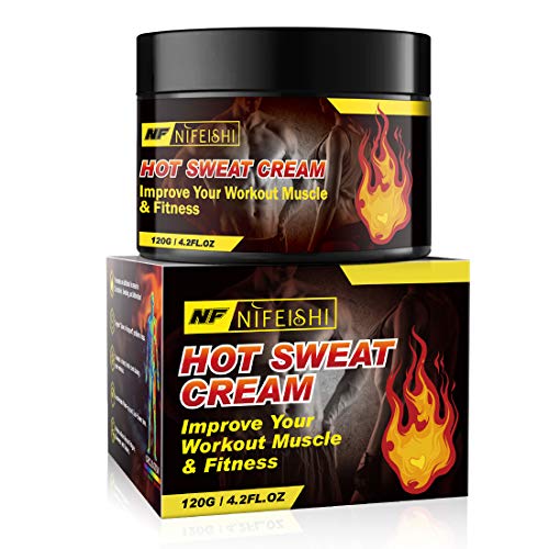 Hot Sweat Cream, Workout Sweat Enhancer, Weight Loss Fat Burner for Women and Men, Slimming Gel, Fat Burner and Natural Anti Cellulite Cream, Improve Your Workout Muscle & fitness-120g