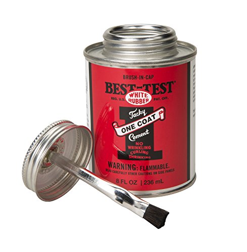 Best-Test One Coat Rubber Cement 8OZ Can