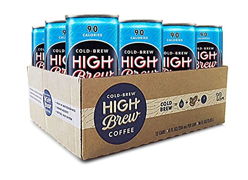 High Brew Cold Brew Coffee, Mexican Vanilla, 8 Fl Oz Can, Pack of 12