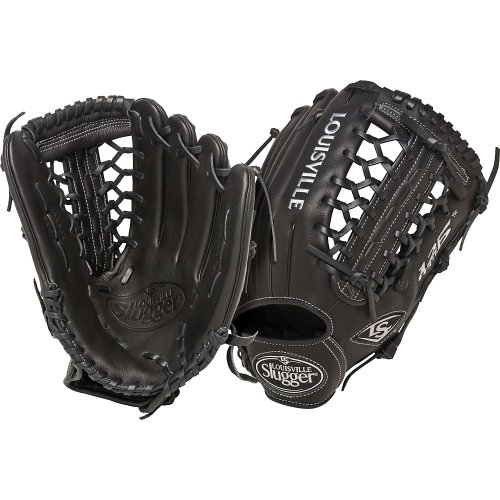 Louisville Slugger 13-Inch FG 125 Series Softball Infielders Gloves, Black, Left Hand Throw