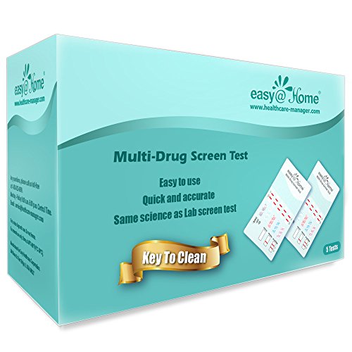 5 Pack Easy@Home 12 Panel Instant Drug Test Kits - Testing Marijuana (THC),COC, OPI 2000, AMP,BAR,BZO,MDMA,MET/mAMP, MTD, OXY,PCP,PPX-#EDOAP-1124