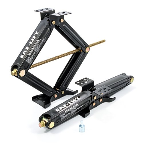 Eaz-Lift 24' RV Stabilizing Scissor Jack, Fits Pop-Up Campers and Travel Trailers, Supports Up to 7,500 lb. - 2 Pack (48830)