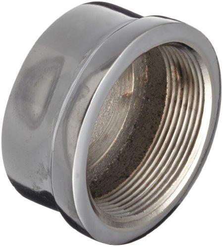 Chrome Plated Brass Pipe Fitting, Cap, 1/2' NPT Female