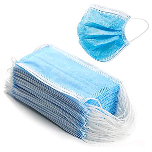 Disposable Face Masks - 50 PCS - For Home & Office - 3-Ply Breathable & Comfortable Filter Safety Mask