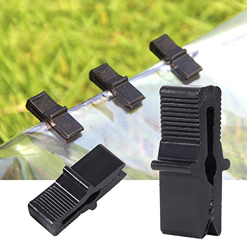 Worii 200Pcs Greenhouse Film Clamps, Strong Fixing Clips Greenhouse Accessories for Netting Plastic Film