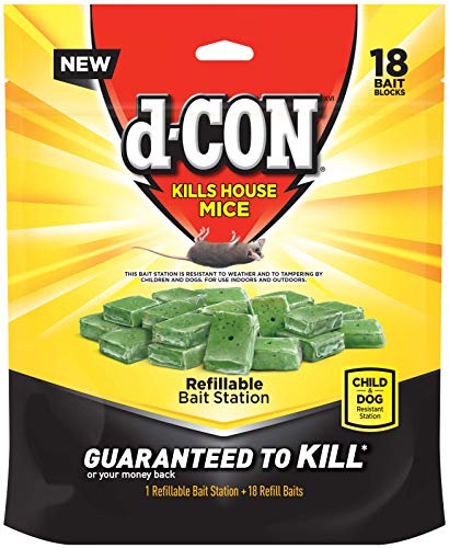 D-con Corner Fit Mouse Poison Bait Station, 18 Count