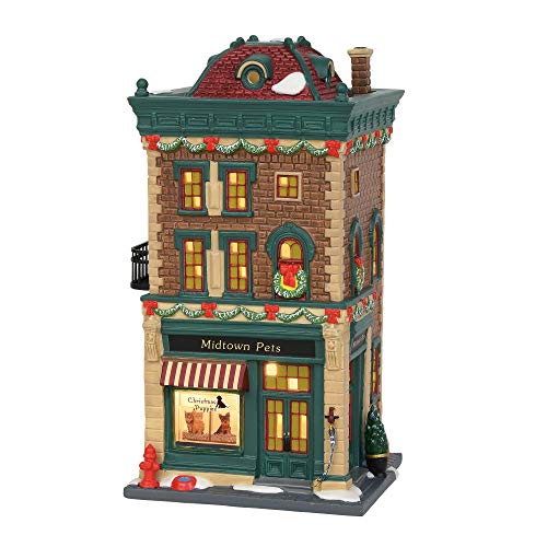 Department 56 Christmas in The City Collectible Building Midtown Pets