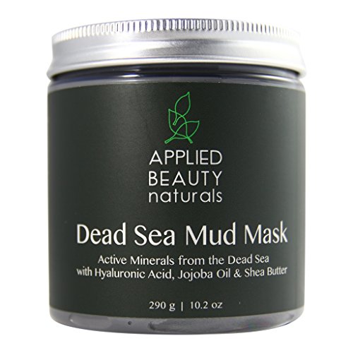 Applied Beauty Naturals Dead Sea Mud Mask for Face and Body, Face Mask for Acne, Pores, Oily Skin, and Blackheads,10.2 oz